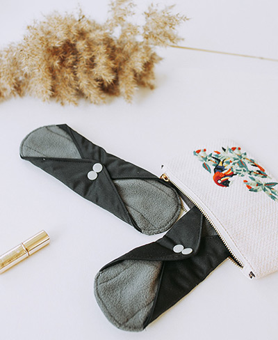 Serviette hygiénique lavable écologique