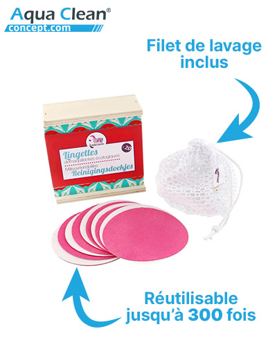 Lingettes démaquillantes lavables et réutilisables