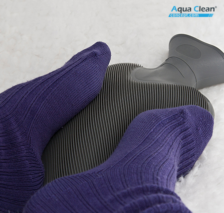 Bouillotte à eau chaude solide à base de latex naturel